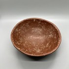 Primative Clay Pottery Bowl 6 25x2 25    Indigenous Red Ethnographic