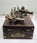 Brass Nautical Sextant  Personalised J Scott London Navigation Handmade