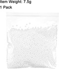 1 Pack 0 1  White Mini Polystyrene Foam Beads Ball Round For The Arts  Diy Craft