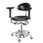 Dental Medical Ergonomic Dynamic Microscope Chair Foot Controlled Black Us Stock