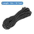 Twisted Cord Trim 16 Yard 5mm Twine Braided Rope Thread String Black Silver