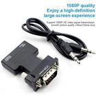 Hdmi Female To Vga Male Converter With Audio Adapter For Pc Laptop Xbox Monitor