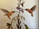 Franklin Mint House Of Faberge Porcelain Hummingbird And Floral Sculpture  Ltd 