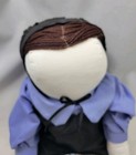 Vintage Handmade Faceless Amish Cloth Rag Doll Bonnet Apron  Quilt Folk Art
