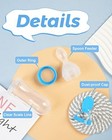 3 Pack Baby Food Feeder  3 Oz Silicone Baby Feeder  3 Colors Food Dispensing