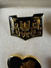Vintage Chinese Brooch Lot 6 Nanyue King Museum Dragon Black Gold Pins