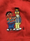 Vintage Sesame Street Bert And Ernie Shortalls Overall Shorts Embroidered 4t