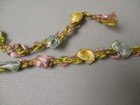 Antique Victorian Ribbon Rose Ribbon Art Trim