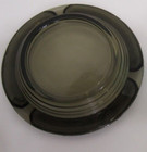 Small Depression Glass Ashtray Smoked Olive Vintage