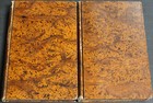 Rare Antique Old French Estate 2 Vol Book Set Lives Martyrs Saints 1835 Scarce