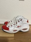 Reebok Men s Iverson Question Mid Basketball Shoes Vintage Red Toe  Size 10