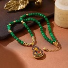 Chinese Style Gourd Pendant Bead Necklace Sweater Chain Womens