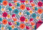 Kitchen Microfiber Drying Mat  14 x21   Summer Fiesta Multicolor Flowers  Ritz