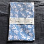 Japanese Thin Cotton Cloth Towel Tenugui - Light Blue Morning Glory Floral