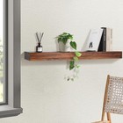 Fireplace Mantel Shelfes Hollow Wood Shelves With 48 Inch Deep Walnut