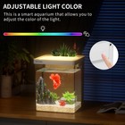 Smart Betta Fish Tank 1 5 Gallon Aquarium Kit Self Cleaning  Filter Led Light   
