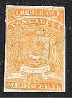 Venezuela  1859  Scott 001  Mint Never Hinged  Original Gum  Luxe  Ebv1786