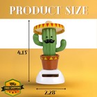 Solar Dancing Cactus Figure  Bobble Dancer Car Dashboard Desk Toy