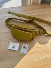 Nwt New Authentic Coach Signature Leather Sprint Belt Bag - Color Chartreuse