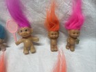 Lot Of  9 Vintage Troll Dolls    Mixed   Sizes   Large To Small