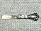 Antique Victorian Sterling Silver Hem Gauge Ruler Caliper 