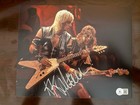 Rare Kk Downing Hand Signed Photo Autographed Beckett Bas Coa Judas Priest Wow