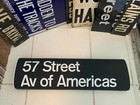 Ny Nyc Subway Roll Sign 57th Street Manhattan Avenue Americas Queensbridge Nycta