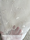 Laura Ashley Window Curtains 4 Four Panels 38 X 84 White Sheer Cream Embroidered