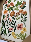 New Bp Home Woven Embroidery Wall Art Vibrant Botanical Wildflower Large 18   x26