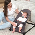 Lfhiwhd Baby Bouncer baby Bouncer Seat portable Infant With Mesh Grey 