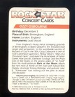 Ozzy Osbourne Black Sabbath Rock Star Concert Card   100 Agi 1985