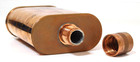 Jacob Bromwell Flask Copper 9oz Stamped
