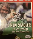 Ken Stabler Saints Raiders Signed Autograph Inside Sports Magazine Psa Coa