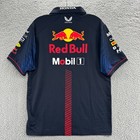 Castore Polo Mens Large L Blue Red Bull Mobil 1 F1 Team Oracle Racing Polo Shirt