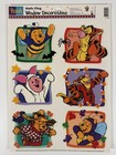 Vintage 90 s Winnie The Pooh   Friends Window Cling Holiday Decorations 11 x17 