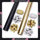 Black Gold Graduation Wrapping Paper 2 Rolls Metallic Luxury Gift Wrap Christmas