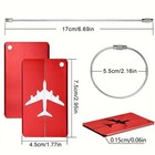 Travel Luggage Tag Metal Suitcase Baggage Bag Office Name Address Id Label