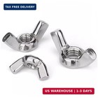1 4 -20 Wing Nuts stainless Steel 18-8 304  Wing Nuts  20pcs-pack