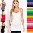 Xl 1xl 2xl 3xl Women Tank Top Plus Size Long Cotton Cami Spaghetti Straps No Bra