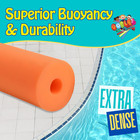 Deluxe Pool Noodles Foam - Pack Of 6 - Extra Dense