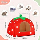 Guinea Pig Hideout Warm Fleece Small Animal Bed Washable Pet Cushion Winter W   