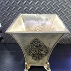 Vintage S n k  Ent  Engraved Silver Tone Ice Bucket 9 5 h X 7 5 w