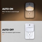 4x Plug-in Auto Night Light Led Motion Sensor Activated Bathroom Kitchen Hallway