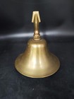 Vintage Solid Brass Ship Fog Nautical Maritime Fire  fog Bell 4 75  X 5 7 8  B34