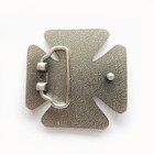 Black Iron Cross Western Enamel Belt Buckle