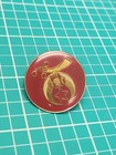 Vtg Freemason Masonic Shriner Red Logo Gold Tone Lapel Pin