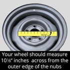 10-1 8 Chrome Baby Moons Moon Center Hubcaps Steel Wheel Cover Hot Rod Smoothie