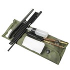 Rifle Bore Cleaning Kit  22  223 5 56 Caliber Brush Rod Set With Pouch
