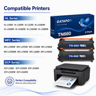 2pk Tn660 High Yield Toner Cartridge For  Tn630 Mfc-l2700dw Mfc-l2740dw 