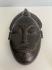 Vintage African Tribal Baoule Hand Carved Wooden Hanging Mask Small 6 25   